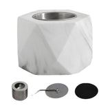 Maxbell Small Fire Pit Easy to Use Portable Fireplace for Courtyard Smores  White