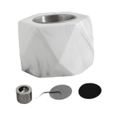 Maxbell Small Fire Pit Easy to Use Portable Fireplace for Courtyard Smores  White