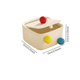 Maxbell Creative Mini Trash Can Desktop Storage Box Small Trash Bin for Dresser Dorm 15 cmx15 cmx8.5 cm