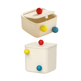Maxbell Creative Mini Trash Can Desktop Storage Box Small Trash Bin for Dresser Dorm 15 cmx15 cmx8.5 cm