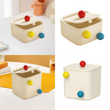 Maxbell Creative Mini Trash Can Desktop Storage Box Small Trash Bin for Dresser Dorm 15 cmx15 cmx8.5 cm