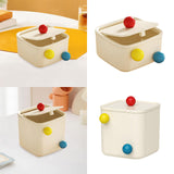 Maxbell Creative Mini Trash Can Desktop Storage Box Small Trash Bin for Dresser Dorm 15 cmx15 cmx8.5 cm