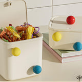 Maxbell Creative Mini Trash Can Desktop Storage Box Small Trash Bin for Dresser Dorm 15 cmx15 cmx8.5 cm