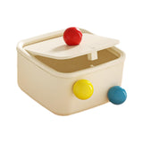 Maxbell Creative Mini Trash Can Desktop Storage Box Small Trash Bin for Dresser Dorm 15 cmx15 cmx8.5 cm
