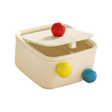 Maxbell Creative Mini Trash Can Desktop Storage Box Small Trash Bin for Dresser Dorm 15 cmx15 cmx8.5 cm