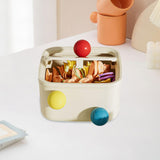 Maxbell Creative Mini Trash Can Desktop Storage Box Small Trash Bin for Dresser Dorm 15 cmx15 cmx8.5 cm
