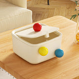 Maxbell Creative Mini Trash Can Desktop Storage Box Small Trash Bin for Dresser Dorm 15 cmx15 cmx8.5 cm