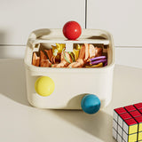 Maxbell Creative Mini Trash Can Desktop Storage Box Small Trash Bin for Dresser Dorm 15 cmx15 cmx8.5 cm