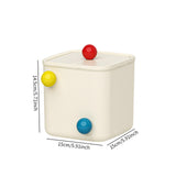 Maxbell Creative Mini Trash Can Desktop Storage Box Small Trash Bin for Dresser Dorm 15 cmx15 cmx14.5 cm