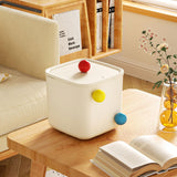 Maxbell Creative Mini Trash Can Desktop Storage Box Small Trash Bin for Dresser Dorm 15 cmx15 cmx14.5 cm