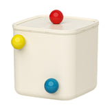 Maxbell Creative Mini Trash Can Desktop Storage Box Small Trash Bin for Dresser Dorm 15 cmx15 cmx14.5 cm