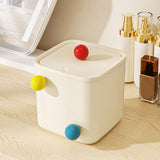 Maxbell Creative Mini Trash Can Desktop Storage Box Small Trash Bin for Dresser Dorm 15 cmx15 cmx14.5 cm