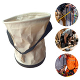 Maxbell Canvas Open Top Tool Bag Portable Tote Bag for Repairmen Electricians Garden