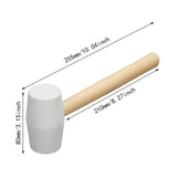 Maxbell Rubber Mallet Hammer Rubber Hammer Head for Home Decoration Building Camping 250g