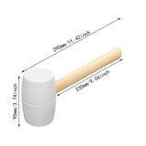 Maxbell Rubber Mallet Hammer Rubber Hammer Head for Home Decoration Building Camping 530g