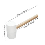 Maxbell Rubber Mallet Hammer Rubber Hammer Head for Home Decoration Building Camping 810g