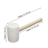 Maxbell Rubber Mallet Hammer Rubber Hammer Head for Home Decoration Building Camping 1050g