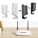 Maxbell Router Wall Mount Holder Nonslip Router Rack for Home Office Cellphone Stand White