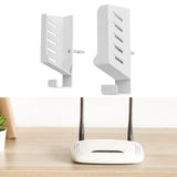 Maxbell Router Wall Mount Holder Nonslip Router Rack for Home Office Cellphone Stand White