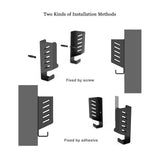 Maxbell Router Wall Mount Holder Nonslip Router Rack for Home Office Cellphone Stand Black
