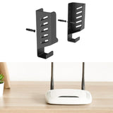 Maxbell Router Wall Mount Holder Nonslip Router Rack for Home Office Cellphone Stand Black