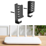Maxbell Router Wall Mount Holder Nonslip Router Rack for Home Office Cellphone Stand Black