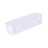 Maxbell Cable Power Plug Storage Box Cable Organizer for Desktop Apartment Farmhouse White