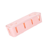 Maxbell Cable Power Plug Storage Box Cable Organizer for Desktop Apartment Farmhouse Pink