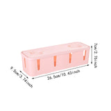 Maxbell Cable Power Plug Storage Box Cable Organizer for Desktop Apartment Farmhouse Pink