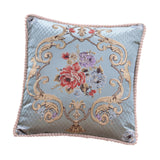 Maxbell European Throw Pillow Cover Decorative Pillowcase for Home Decor Couch Chair Blue