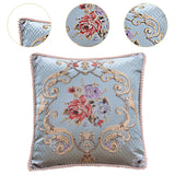 Maxbell European Throw Pillow Cover Decorative Pillowcase for Home Decor Couch Chair Blue