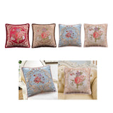 Maxbell European Throw Pillow Cover Decorative Pillowcase for Home Decor Couch Chair Blue