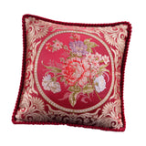 Maxbell European Throw Pillow Cover Decorative Pillowcase for Home Decor Couch Chair Red