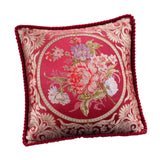 Maxbell European Throw Pillow Cover Decorative Pillowcase for Home Decor Couch Chair Red