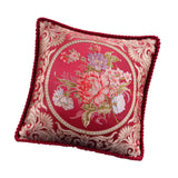 Maxbell European Throw Pillow Cover Decorative Pillowcase for Home Decor Couch Chair Red