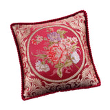 Maxbell European Throw Pillow Cover Decorative Pillowcase for Home Decor Couch Chair Red