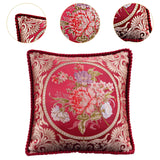 Maxbell European Throw Pillow Cover Decorative Pillowcase for Home Decor Couch Chair Red