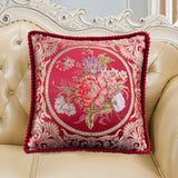 Maxbell European Throw Pillow Cover Decorative Pillowcase for Home Decor Couch Chair Red