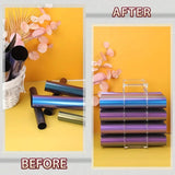 Maxbell Vinyl Roll Storage Rack Acrylic Vinyl Roll Holder for Craft Room Office Home