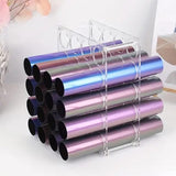 Maxbell Vinyl Roll Storage Rack Acrylic Vinyl Roll Holder for Craft Room Office Home