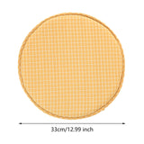 Maxbell Round Stool Chair Cushions Washable Soft for High Stool for Office Home Sofa yellow