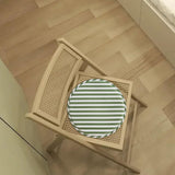 Maxbell Round Stool Chair Cushions Washable Soft for High Stool for Office Home Sofa green white