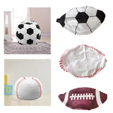 Maxbell Bean Bag Cover Only Kids Bean Bag Storage Cover for Blankets Bedroom Clothes Soccer