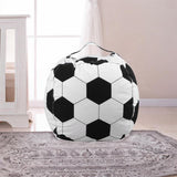 Maxbell Bean Bag Cover Only Kids Bean Bag Storage Cover for Blankets Bedroom Clothes Soccer