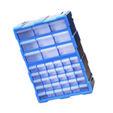 Maxbell Drawers Storage Cabinet Toolbox Makeup Organizer for Toys Small Items Screws Blue 39 Drawers