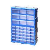 Maxbell Drawers Storage Cabinet Toolbox Makeup Organizer for Toys Small Items Screws Blue 39 Drawers