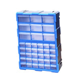 Maxbell Drawers Storage Cabinet Toolbox Makeup Organizer for Toys Small Items Screws Blue 39 Drawers