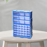 Maxbell Drawers Storage Cabinet Toolbox Makeup Organizer for Toys Small Items Screws Blue 39 Drawers