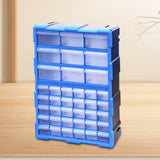 Maxbell Drawers Storage Cabinet Toolbox Makeup Organizer for Toys Small Items Screws Blue 39 Drawers