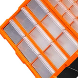 Maxbell Drawers Storage Cabinet Toolbox Makeup Organizer for Toys Small Items Screws Orange 39 Drawers